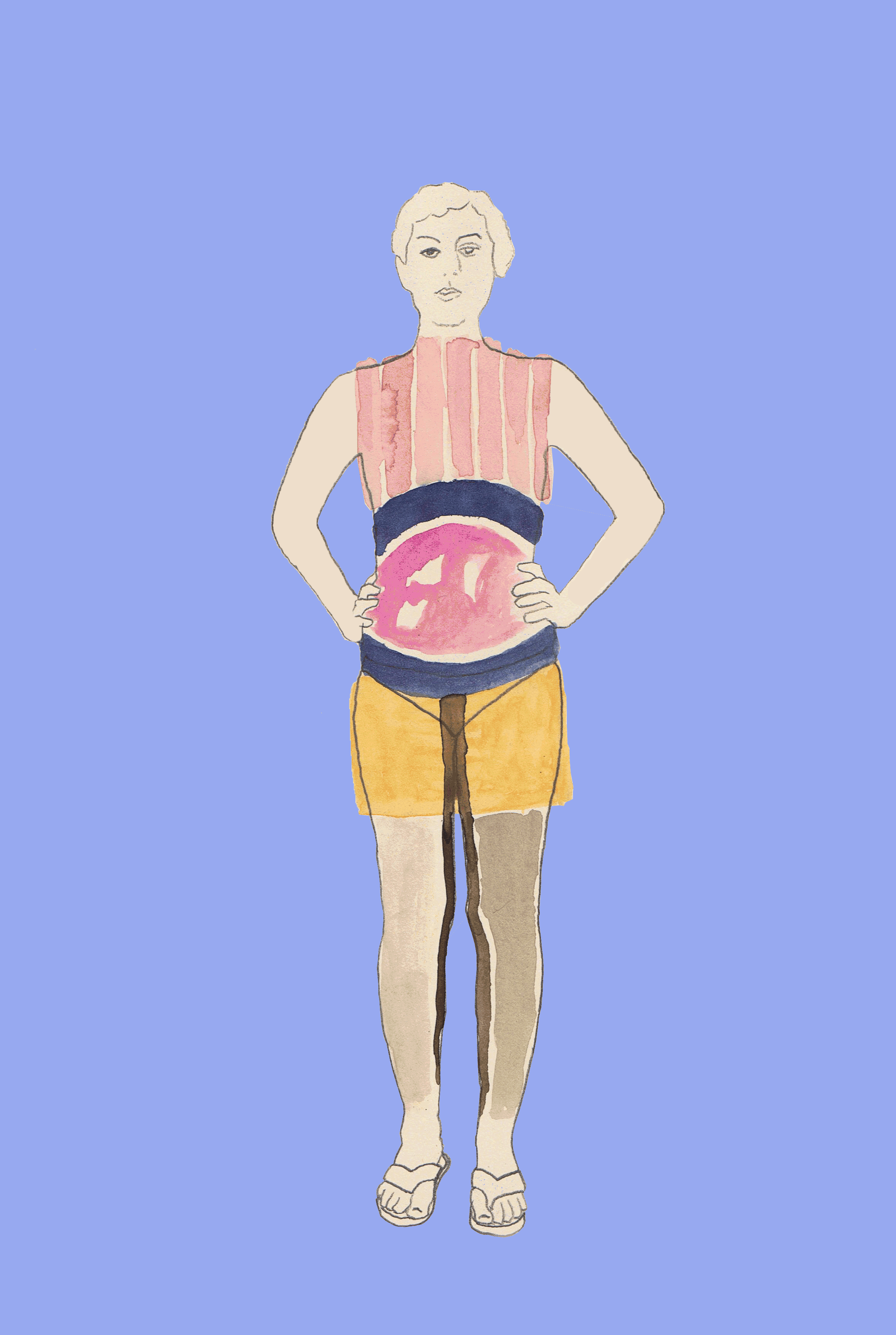 The picture is showing the artwork Hello Jimin by the artist Sandra Miriam Ehlen